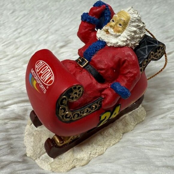 Vintage The Memory Company Limited Edition Jeff Gordon Santa's Sled Ornament - Picture 1 of 10